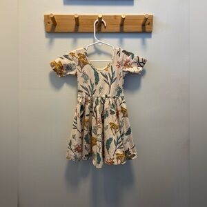 Floral Patterned Kids Dress